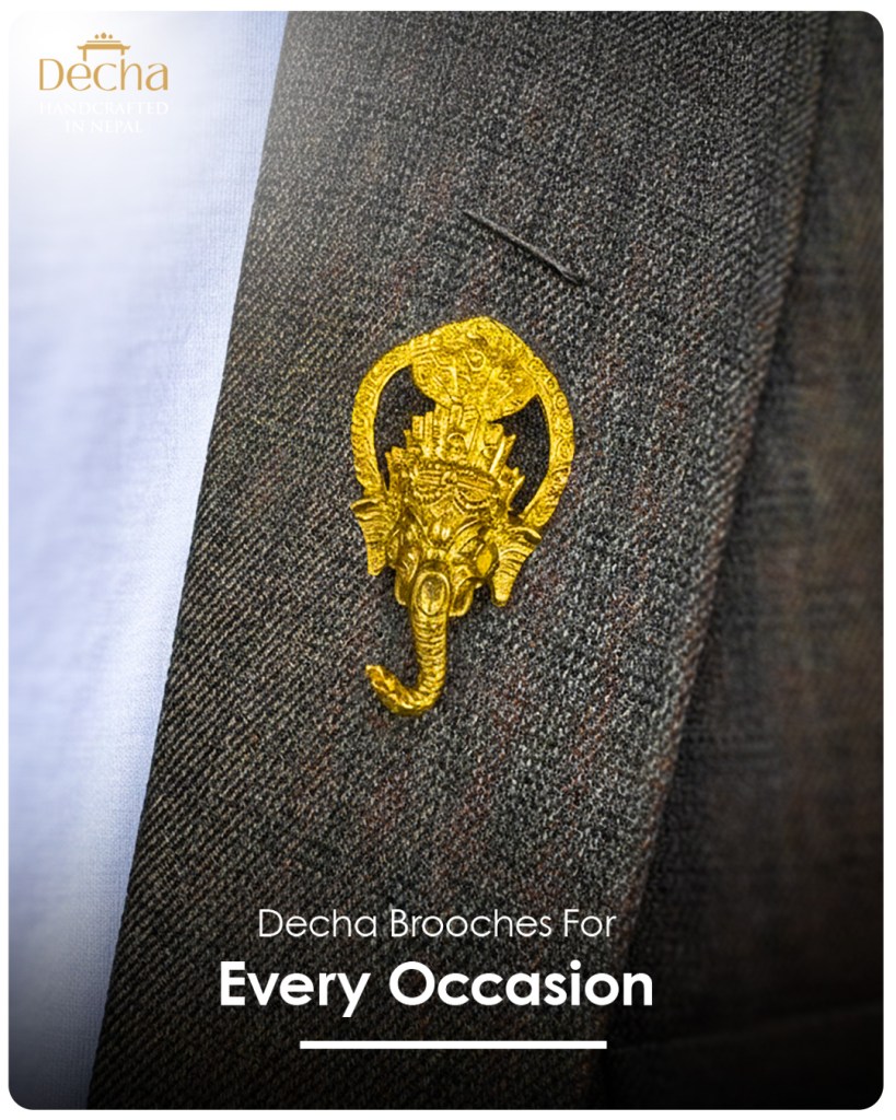 Ganesh Decha Brooch