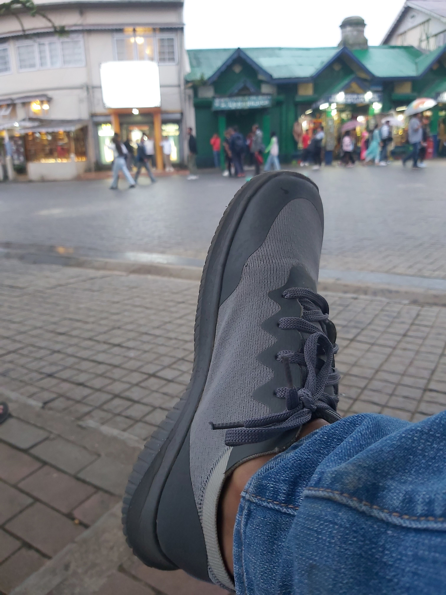 my fouth pair shining in Chowrasta, Darjeeling goldstar-shoes-in-Darjeeling