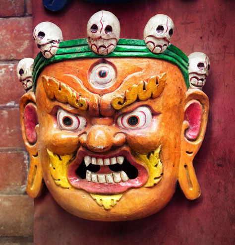 Wooden Face Mask (Handcrafted in Nepal)